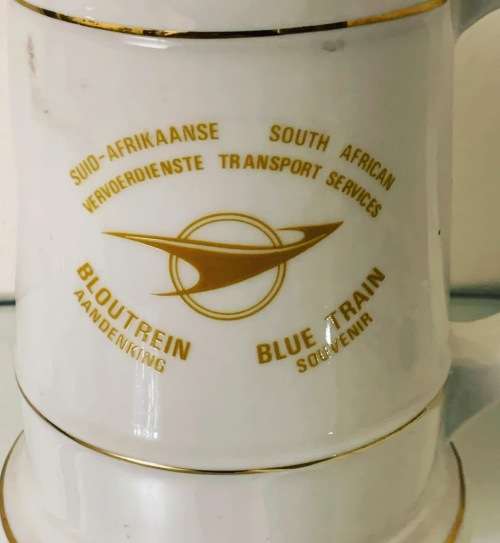 Vintage Continental Fine China Mug - South African Transport Services - Blue Train Souvenir