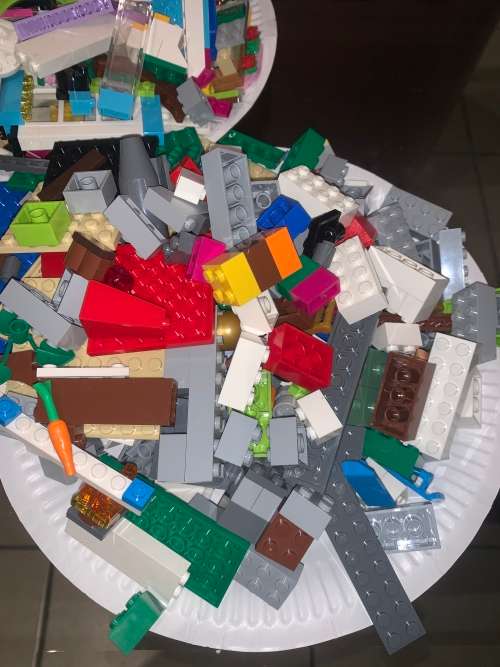 Bag Of ORIGINAL Mixed Lego - Equates To 3 Full Paper Plates
