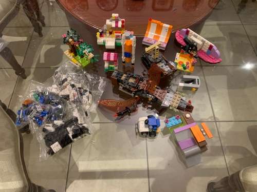 Lot Of Original Partially Built Lego Models