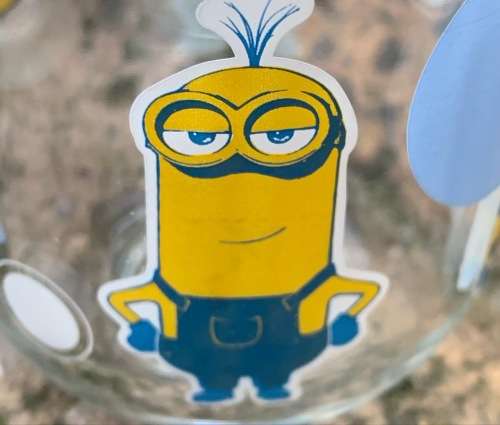 Trio Of Branded Nutella Glassware - Includes - Smurfs and Minions (S4)