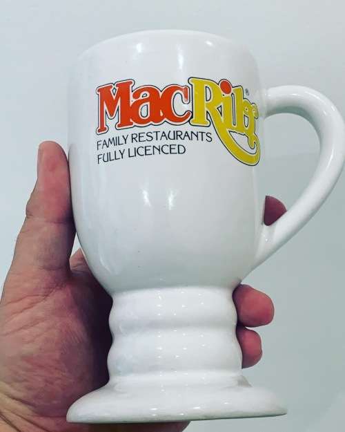 Large Ceramic Mug - Mac Rib - 90s Family Restaurant Nostalgia