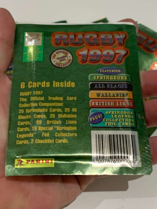 4 x Sealed Packs - Panini 1997 Rugby Trading Cards