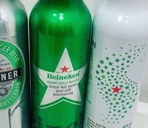 Collection - Limited Edition Heineken Aluminium Beer Bottles - Sealed