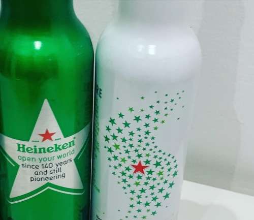 Collection - Limited Edition Heineken Aluminium Beer Bottles - Sealed