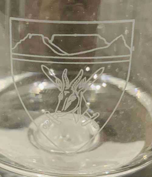 Half A Dozen Vintage Cocktail Glasses  SA Army Branding