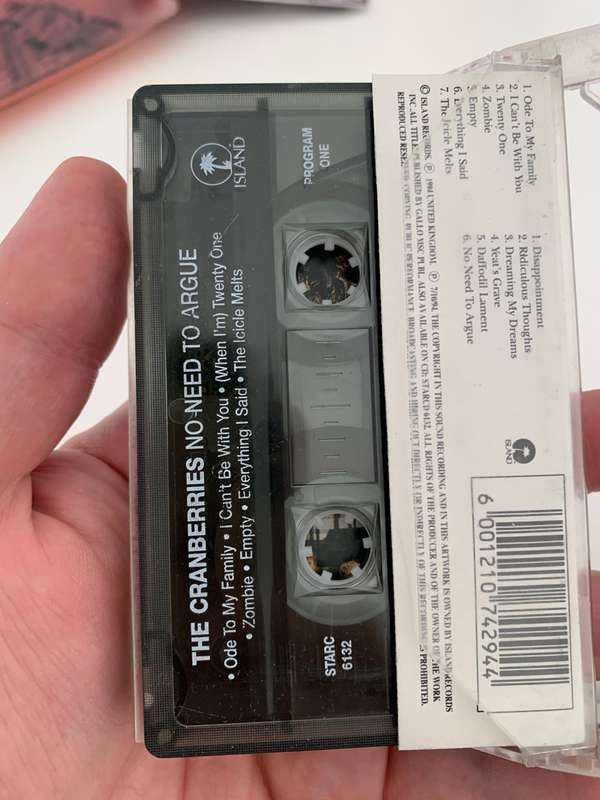 Cassette Tape - Not Tested - The Cranberries - No Need To Argue
