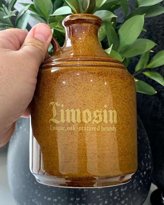 Vintage Drostdy Ceramic Decanter  Limosin  Unique, Oak Matured Brandy + 2 Ceramic Coasters