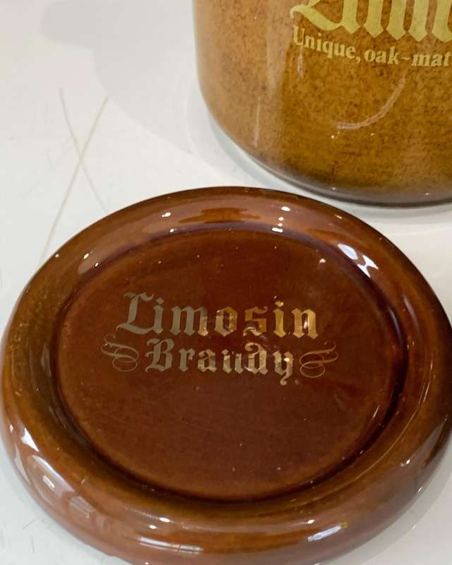 Vintage Drostdy Ceramic Decanter  Limosin  Unique, Oak Matured Brandy + 2 Ceramic Coasters