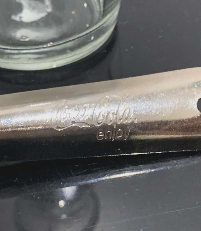 Vintage Coca-Cola Branded Glass Carafe With A Coke Branded Bottle Cap Opener