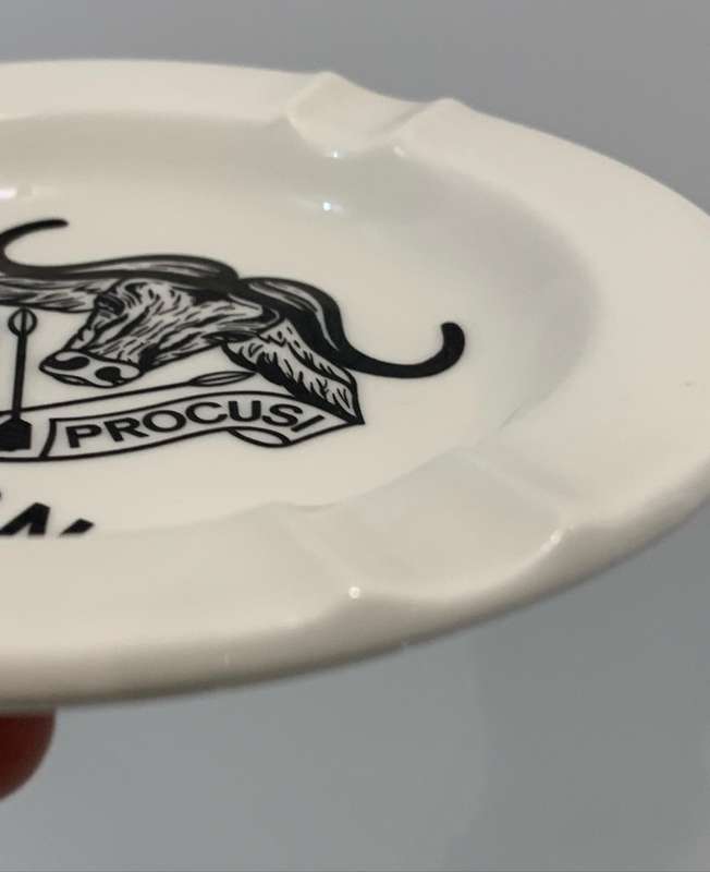 South African Milataria - Vintage Continental China Ashtray - Famous 32 Battalion