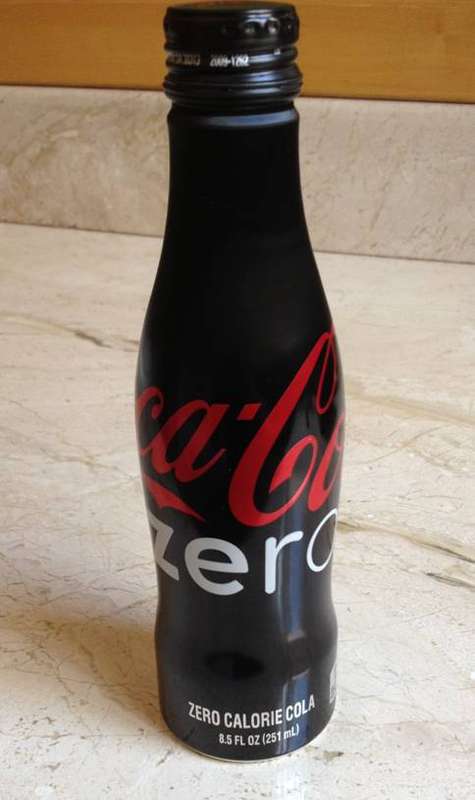 Coca-Cola Zero - Imported - Aluminium Bottle - 251ml (Sealed and Full)