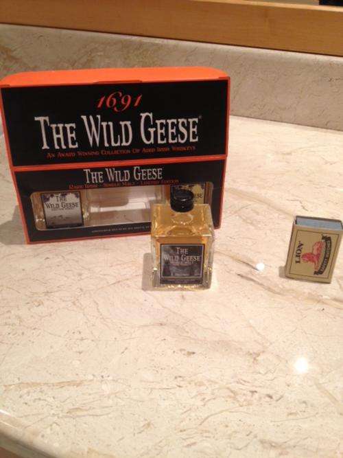 Miniature Whiskey Bottles - 50ml Glass - The Wild Geese Irish Whiskey - Sealed/Full