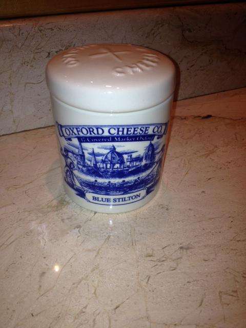 Collectible Oxford Cheese Company - Ceramic Blue Stilton Cheese Pot
