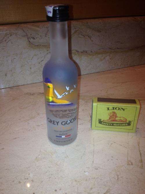 Miniature 50ml Bottle - Grey Goose Vodka - L'Orange - Glass/Sealed/Full