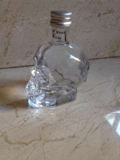 Collectable Miniature Glass Skull Bottle - Crystal Head Vodka - 50ml
