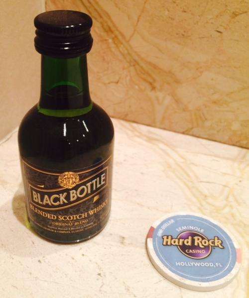 Collectible Miniature Bottle - 50ml Glass - Black Bottle - Blended Scotch Whisky