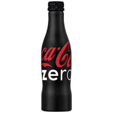 251ml Coca-Cola Coke Zero Aluminum Bottle - Sealed/Full