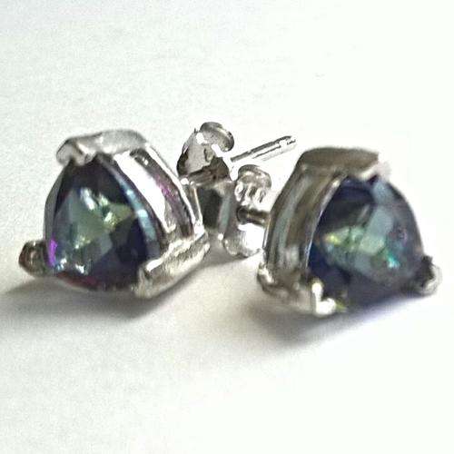 Pretty Mystic Topaz Earrings 1.95cts (REDUCED/FREE Shipping)