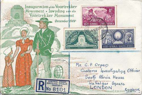 UNION 1949 CLEAN VOORTREKKER COVER!!!!