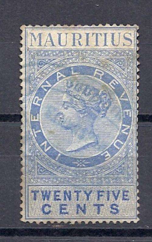 MAURITIUS GREAT EARLY USED REVENUE STAMP  !!!