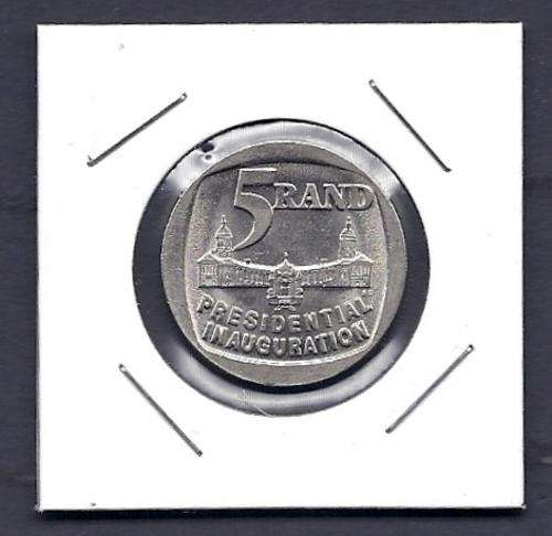 RSA 1994 INAUGURATION R5.00 UNCIRCULATED COIN,!!!
