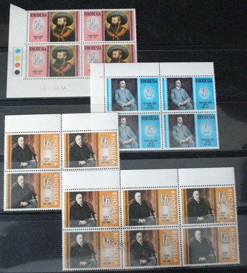 RHODESIA 4 VALUE BLOCKS