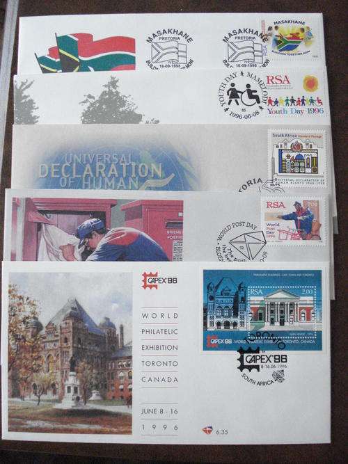 RSA 5 X GREAT FIRST DAY COVERS