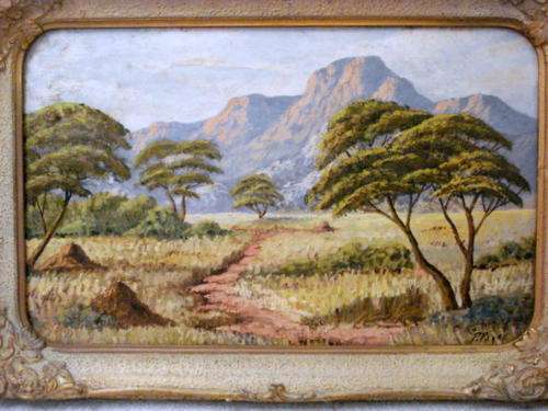 1950s OIL PAINTING BY P PAYNE !!