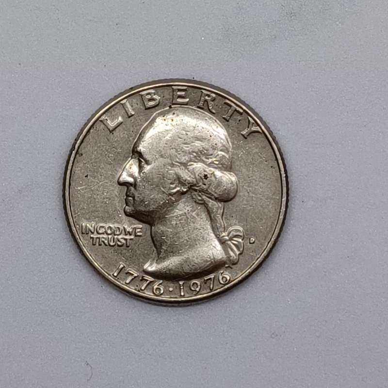 Rare  George Washington - drummer boy back 1776-1976 Denver  Bicentennial Quarter.