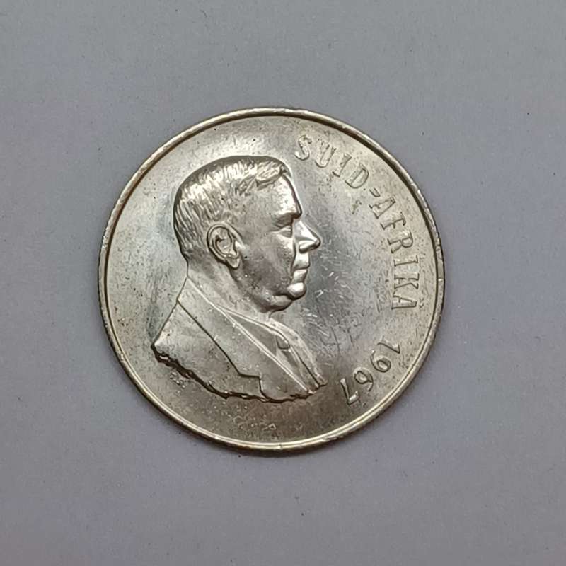 1967 Silver 1 Rand Suid Afrika