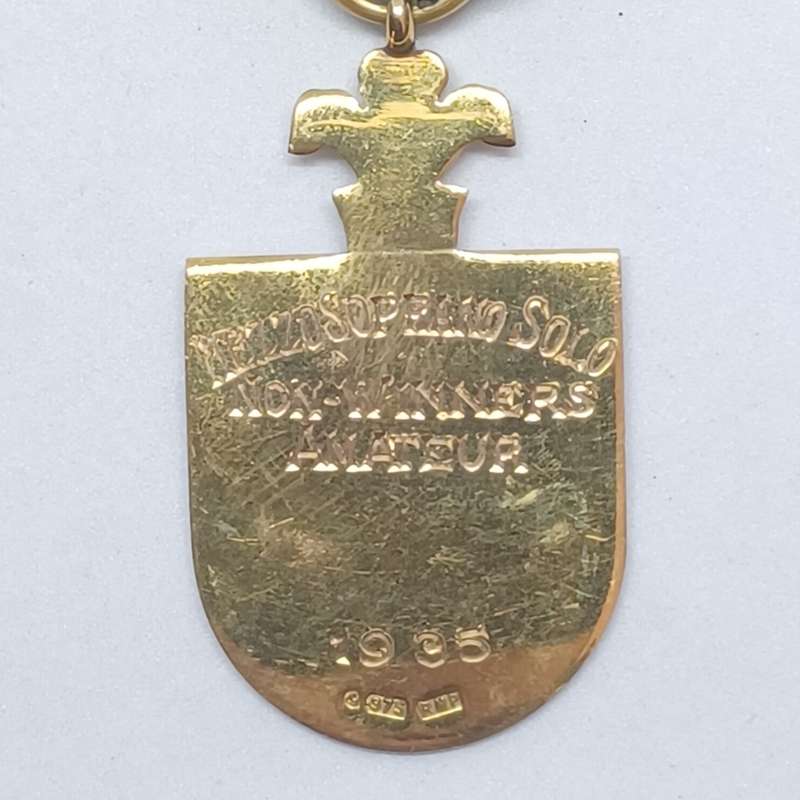 Vintage 9ct GOLD (375) National Eisteddfod of South Africa Medal (1935) / 8 grams