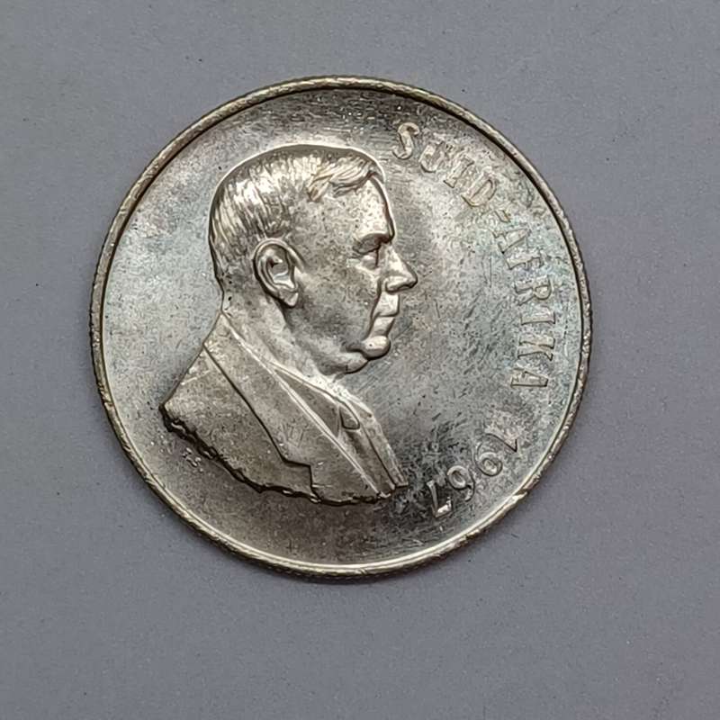 1967 Silver 1 Rand Suid Afrika