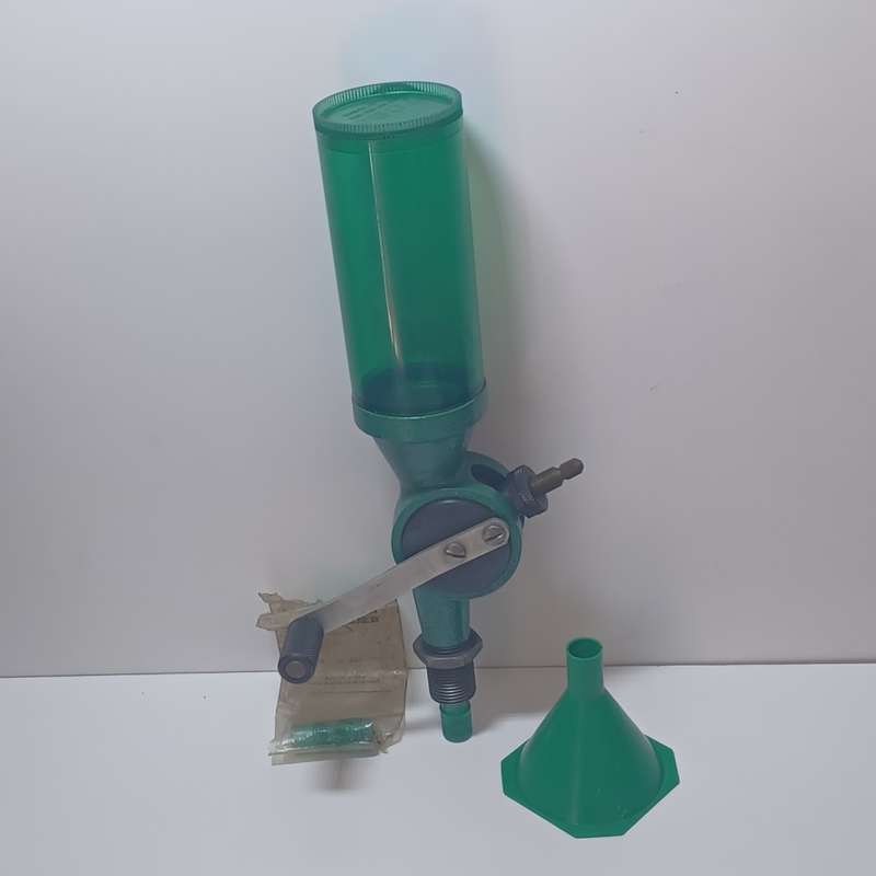 RCBS Quick Change Powder Measure with spare drop tube and funnel