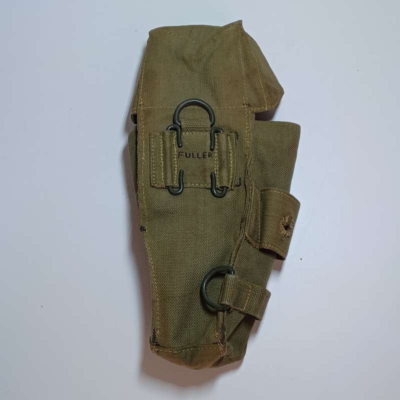 Vintage Canvas Ammo Pouch with Bayonet Fixing