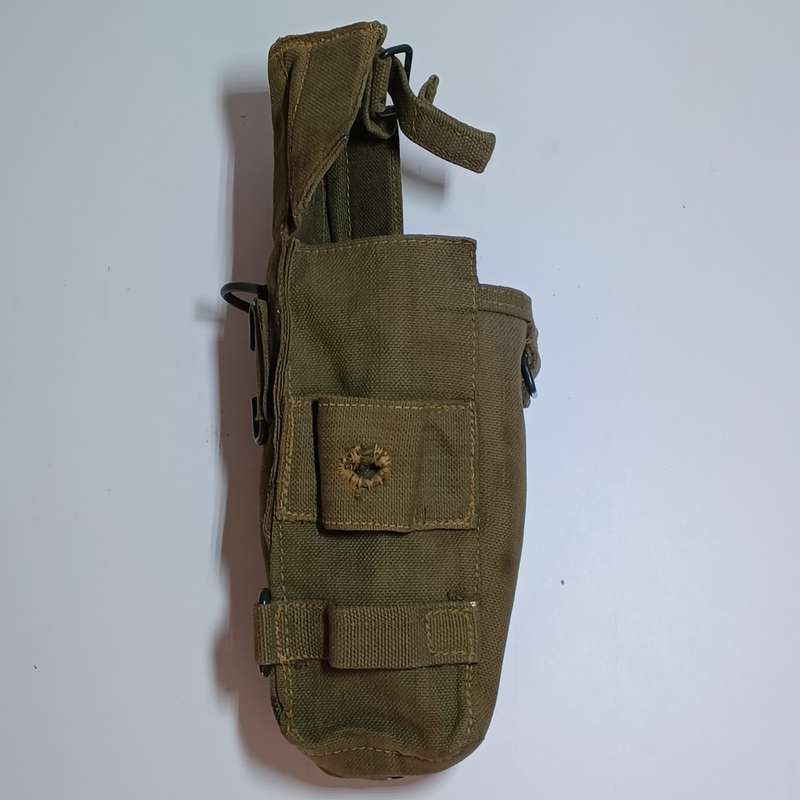 Vintage Canvas Ammo Pouch with Bayonet Fixing