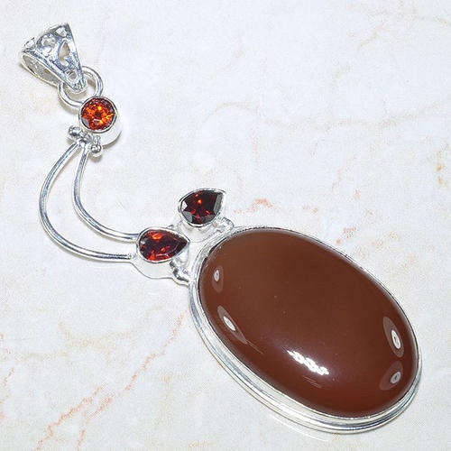 Final Clearance!!!!Stock Clearance Sale!! CARNELIAN AND ORANGE QUARTZ PENDANT