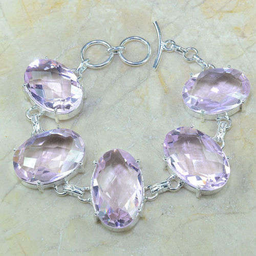 PERFECT PINK TOPAZ BRACELET
