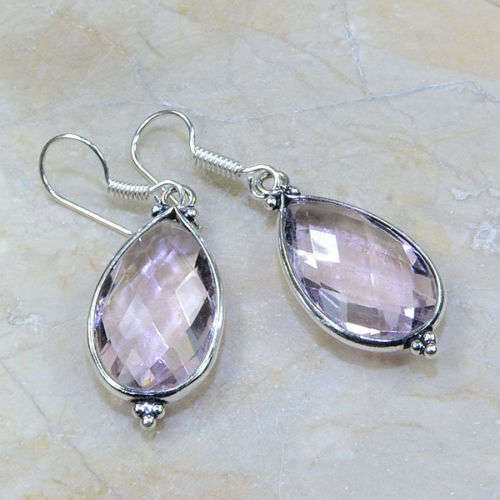 GORGEOUS PINK TOPAZ EARRINGS