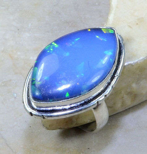BREATHTAKING FIRE OPAL RING SIZE 8