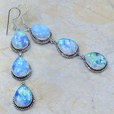 STUNNING FIRE OPAL EARRINGS