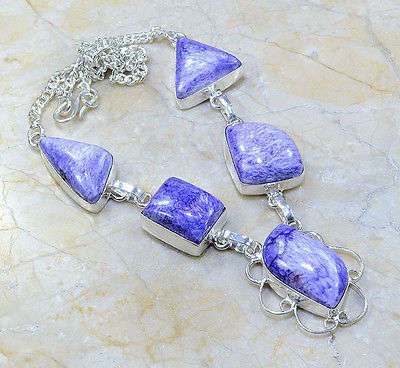 SUPERB PURPLE OCEAN JASPER NECKLACE