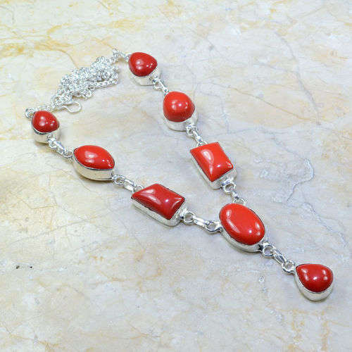 RAVISHING RED CORAL NECKLACE