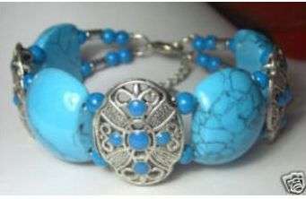 Turquoise Tibetian Silver Bracelet