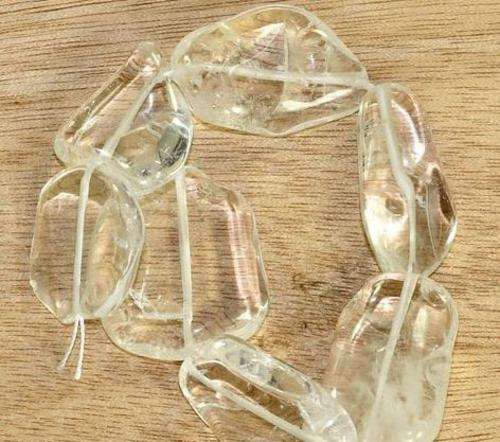 White Crystal Gemstone Graduated Loose Beads