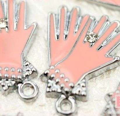 Crystal Gloves Charm