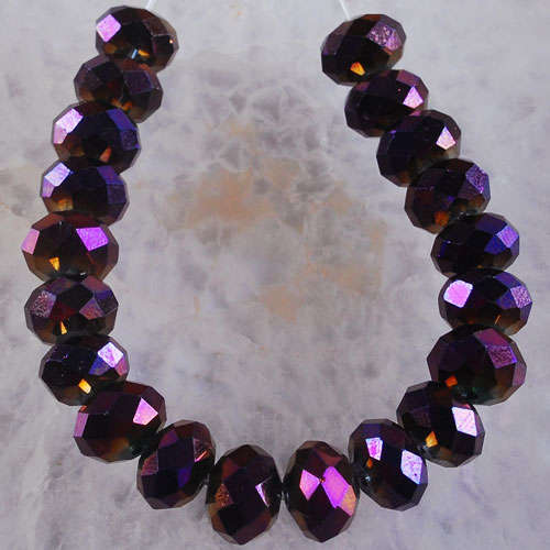 10x8mm 20Pcs Faceted Crystal Loose Beads