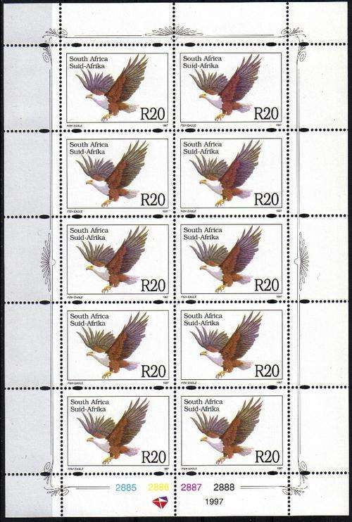 1997 - R20 - EAGLE - MINIATURE SHEET - UM