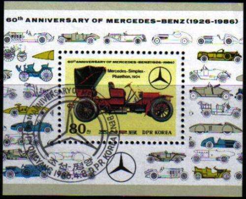 KOREA ANNIVERSARY OF MERCEDES BENZ - USED MINIATURE SHEET