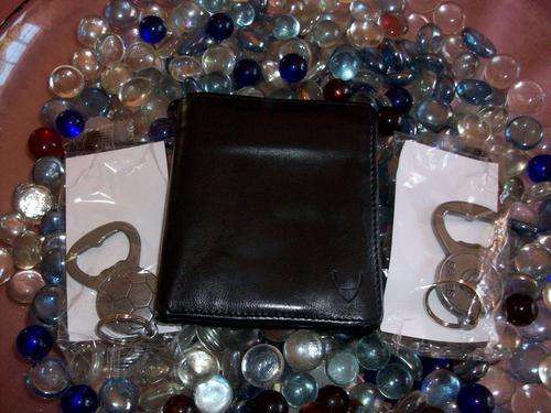 Combo Leather Wallet and 2 Bottle Openers
