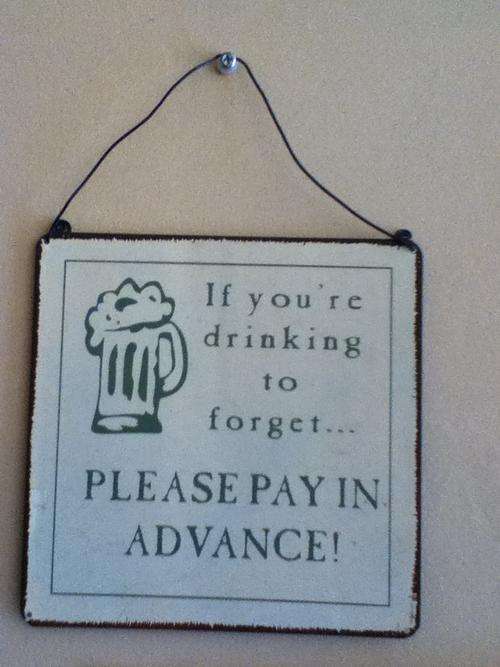 METAL BAR SIGN
